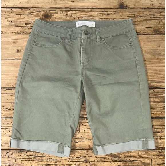 Carve Design Women’s Size 4 Olive Cuffed Bermuda Shorts NWOT - Picture 1 of 8